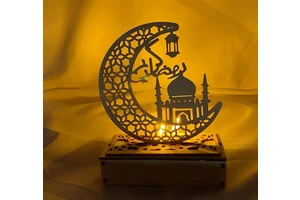 Most Selling Islamic Ramadan Supplies Tabletop Ramadan Mubarak Showpiece Finest Crafted From Indian Exporters