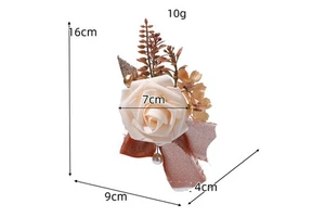Artificial Wedding Wrist Flower Set Bridesmaid Bride Hand Decoration Silk Bouquet Preserved Rose Desktop Flower Centerpiece