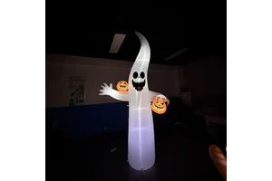 Halloween Inflatable Yard Decorations LED Lighted Inflatable Outdoor Lawn Decor Home Garden Party Halloween Decor Supplies