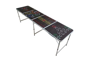 Aluminum 8 Ft Beer Pingpong Table Beer Tisch Game Table Club Party 240 Cm Table