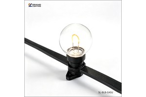LED Chain Light High Quality 2*1.5mm2 Belt String Light Rubber Flat Cable Holiday Lighting IP65 Outdoor