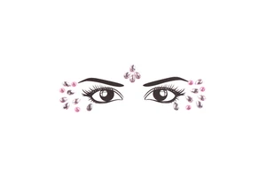 Face Glitter Rhinestone Eye Stickers Gems Stickers Fit for Festival Party Self Adhesive Rhinestone Stickers