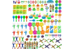 Wholesale 120PCS Plastic Carnival Prizes Boy's Birthday Party Favor Toys Assortment Perfect Pinata Inflatable Toy Accessories