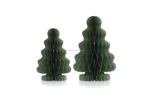 Green Medium Size Christmas Decoration Holiday Party Supplies Christmas Ornaments Paper Window Display for Home Decor