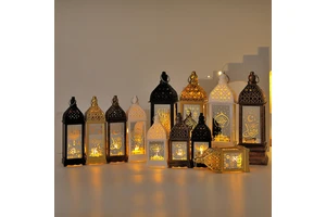 Hanging Ramadan Lamp Ramadan Lantern Decor for Home Tabletop Decor Creative Party Supplies