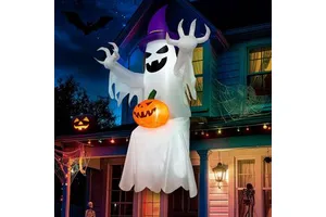 Halloween Inflatable Ghosts With Pumpkins Decorations
