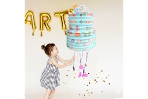 New Mini Pull String Pina Decoration Toy Pinata Game Prop Party Game Props Cupcake Pinata Hanging Birthday Party Props