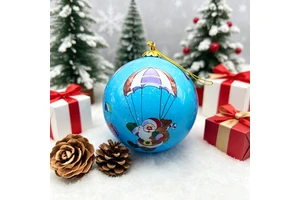 Christmas Tree Glass Ornaments, Personalized Holiday Decorations, Hand-painted Glass Christmas Balls