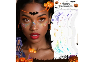 New Arrival Halloween Temporary Makeup Tattoo Sticker for Masquerade Props Paper Face Atmosphere Decoration
