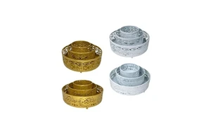 Manufactures and Exporters of Set of 3 Ramadan Mubarak Eid Party Supplies Round Ramadan Food Serving Platters