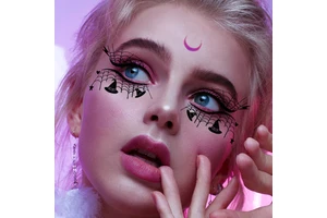 Wholesale New Halloween Varies Design Eye Face Stickers Makeup Party Holiday Temporary Tattoo Stickers Face Decorative in Stock