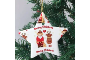 Hot Sale in 2021, Hanging Porcelain Christmas Ornaments