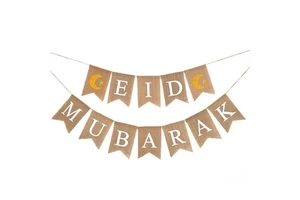 Islamic Muslim Eid Mubarak Deco Party Supplies Ramadan Eid Mubarak Banner