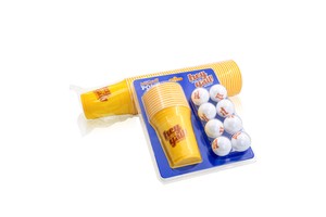 Plastic Party Cups Game Set With Ping Pong Balls Durable Party Game Kit for Tailgates Birthday Wedding Christmas New Year