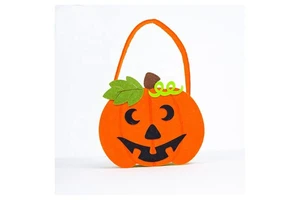 Hot Sale Pumpkin Felt Basket for Halloween Party Decorations