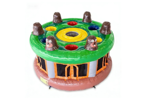 Celebration Ready Inflatable Mole Bash Game Wedding Reception Bachelorette Party Group Competitive Interactive Play Set