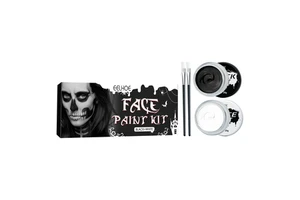 EELHOE Halloween Black and White Body Painting Kit Vampire Zombie Skull Body Art Paint Face Makeup