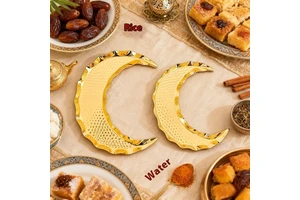 Muslim Decorative Fruit Platters for Eid Al-Fitr Festival Tray Items for Ramadan Supplies Arabian Style Ornament