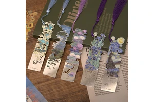 Custom Metal Bookmark Famous Oil Painting Tassel For Bookmark Creative Book Page Clip Literary Gift Graduation Travel Souvenirs