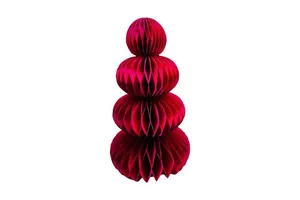Handmade Honeycomb Ornaments Xmas Tree Decoration Christmas Tree Hanging Ornaments for Festival Home Decorative Paper Items Sets