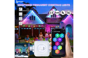 Factory Direct Smart High Brightness Smart Christmas Eaves Light SMD 5054 WS2811 IP68 RGB Outdoor Permanent Holiday Lighting
