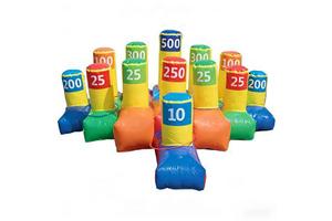 Commercial Inflatable Ring Toss Game-Eco-Friendly PVC Customizable Size High Capacity Custom Logo 3-Year Warranty Party Rentals