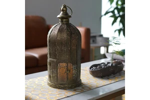 TRUST Islamic Metal Home Decor Lanterns For Ramadan Festival Hollowed-Out Design