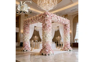 Custom Size Artificial Flower Arch Backdrop Wedding Event Table Decor Factory Direct Floral Arrangement