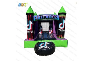 Custom Magic Tik Tok Bouncer Bouncy Bounce House Inflatable Answers Questions Party Game Gift Carnival Toy