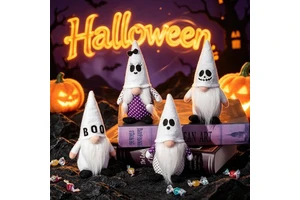 PARTYMENT Giant Scary Goblin Ghost Pendant Creepy Witch Hat Hanging Decorations For Halloween Party Supplies Haunted House