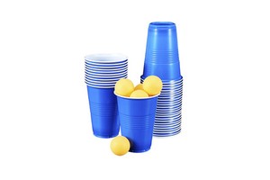 Customized Party Game Set Beer PingPong Set Drinking Games With Beer PingPong Balls Cups Game Cards for Parties Adults Indoor