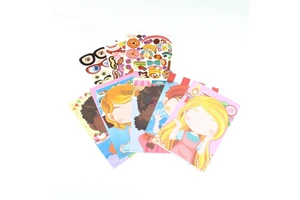 Custom Facial Expression Stickers Multiple Combination for Kids Logo Customized Recyclable