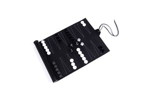 Travel Roll up Backgammon Party Games Portable PVC Leather Backgammon Board Game Set