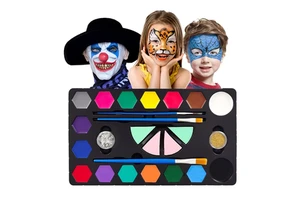Wholesale Professional Facepainte16 Colors Party Face Painting Kit Kids Water Based Face Paint Halloween Bodipaint Customized