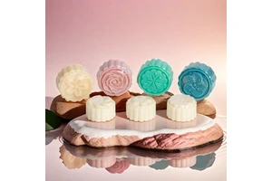 Natural Floral Handmade Soap With Rose Essential Oil Custom Designs For Wedding Favors & Luxury Gifts