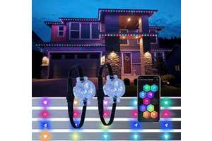 Certified UCS2904 Outdoor IP68 Christmas LED Lights 200 Ft 12V Omni RGB Ra80 5-Year Warranty Easy Installation Wireless Control