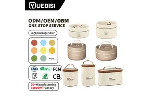 Yuedisi Wholesale Stackable 304 Stainless Steel Bento Box School Kids Thermal Insulated Lunch Box With Lunch Box Bag