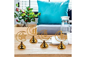 Fantastic Quality New Design Iron Dining Table Desktop Ornaments Most Selling Item for Eid Mubarak Ramadan Supplies