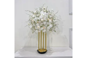 GNW Luxury Bridal Decoration Artificial Peony Flower Ball Table Centerpiece 70cm Silk Flowers Durable for Wedding & Party Use