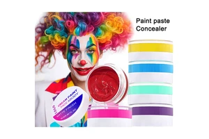 Matte Finished Festival Stage Performance Party Concealer Body White Cream Face Color Paint Professional Face Painting Palette