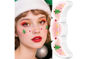 Waterproof Freckles Face Makeup Sticker Temporary Paper Tattoo for Women and Kids' Festival Celebration-Christmas Decor