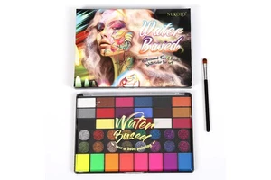 42 Colors Kids Halloween Face Paint Kit Non Toxic Plant Based Washable Matte Body Art Pigment Set For Party Carnival Cosplay