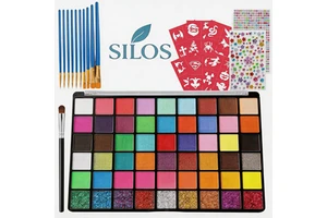 Acrylic Face Body Paint 12-Color Spider Pattern Set 5ml Per Color UV Resistant Skin Harmless for Parties Festivals Teens