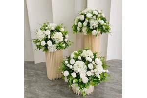 Manmade Rose Hydrangea Guide Road Flower Wedding Table Flower Ball Decoration for Celebrate Party Hotel Event Home Guest Area