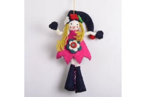 Merry Christmas Ornaments Xmas Gift Fairy Doll Hang Christmas Decorations for Home New Year Decor HFCH 1002