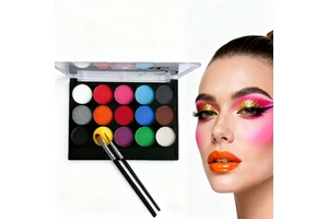 All Purpose Water Soluble Face Painting Palette Vivid Pigments for Stage Drama Character Cosplay Halloween Horror Effects