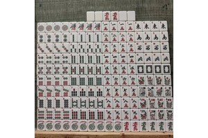Acrylic Mahjong Party Game Props for Adult Use for Party Occasions Bag Set