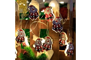 Wholesale 2025 Christmas Santa Claus Theme Lights Led Holiday Lighting USB for Indoor Window Pathway Patio Bedroom