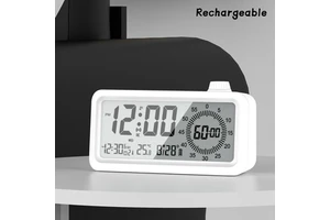 New AIKS AK-2388 Visual Timer Triple Alarms Luminous Dual Display 24-hour Countdown. Korean Style Study Reminder Kids