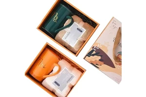 IStapromo Gifts New Year Mug Towel Birthday Gift Set Christmas Souvenir Wedding Favors for Guests Return Gift Unique for Women